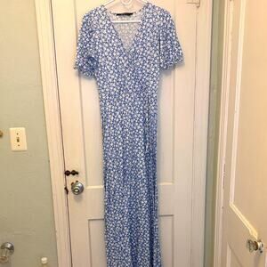 Long Tall Sally Blue Floral Dress
